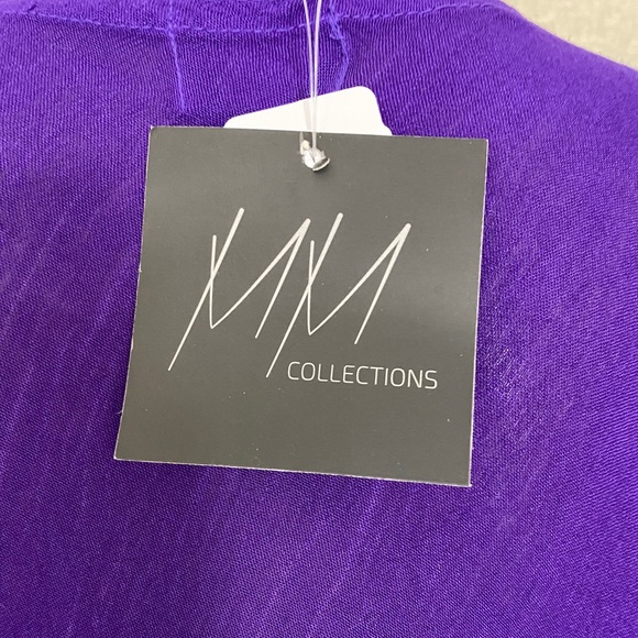 😳SALE😳 MM Collection Women’s Dress Violet Print Rayon 845711012122-v - Picture 7 of 7